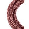 Bailey cable de tela 2 hilos rojo/blanco 3 m