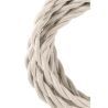 Bailey cable de tela trenzado 2 hilos beige 3m Bailey cable de tela trenzado 2 hilos beige 3m