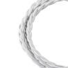 Bailey cable tejido trenzado 2 hilos blanco 3m Bailey cable tejido trenzado 2 hilos blanco 3m