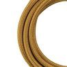 Bailey cable textil 2 hilos oro metálico 3 m