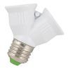 Bailey reductor de simple a doble E27 blanco