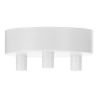 Bailey tapa de techo metal blanco multi con 3 sujetacables Bailey tapa de techo metal blanco multi con 3 sujetacables