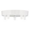 Bailey tapa de techo metal blanco multi con 5 sujetacables Bailey tapa de techo metal blanco multi con 5 sujetacables