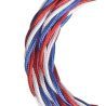 Bailey cable de tela trenzado 3 hilos azul/blanco/rojo 3m Bailey cable de tela trenzado 3 hilos azul/blanco/rojo 3m