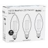 Bailey | 3x Bombilla LED tipo vela | Pequeña casquillo E14 | 2W