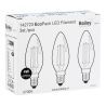 Bailey | 3x Bombilla LED tipo vela | Pequeña casquillo E14 | 4W