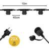 Bailey | Cable espinoso 10 metros | 20 Luces | IP44