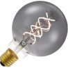 Lighto | Filamento LED | Casquillo grande E27 | Globelamp | Negro | 95mm | 5W
