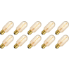 Lighto | Filamento LED | Casquillo grande E27 | Lámpara de tubo | Oro | 45mm | 5W | 10 piezas Lighto | Filamento LED | Casquillo grande E27 | Lámpara de tubo | Oro | 45mm | 5W | 10 piezas