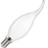 Lighto | Filamento LED | Pequeña casquillo E14 | Punta de lámpara de vela | Transparente | 35mm | 5W