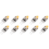 Lighto | Bombilla LED | Empalme G4 | Bombilla enchufable | Transparente | 10mm | 1W | 10 piezas