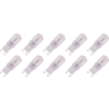 Lighto | Bombilla LED | Casquillo G9 | Bombilla enchufable | Transparente | 12mm | 2.5W | 10 piezas
