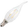 Bailey | Bombilla LED tipo vela con punta | Pequeña casquillo E14 | 1W (sustituye a 15W)