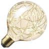 Calex | LED filamento | Casquillo grande E27 | G125 Globo | Estrellas | Oro | 1.5W