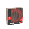 Calex | Cable con envoltura textil | 2x0,75mm² | 1,5M | Rojo | 60W
