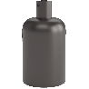 Calex | Portalámpara | Casquillo E27 | Aluminio | Negro perla mate | Pinza para cable de aluminio | 60W