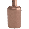 Calex | Portalámpara E27 Aluminio Cobre mate Sujetacable aluminio 60W