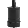 Calex | Portalámparas E27 Aluminio Negro Mate 60W Calex | Portalámparas E27 Aluminio Negro Mate 60W