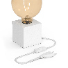 Calex | Luminaria de sobremesa | Blanco mate | Empalme E27 | Con interruptor | Cable de 1,8M Calex | Luminaria de sobremesa | Blanco mate | Empalme E27 | Con interruptor | Cable de 1,8M