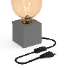 Calex | Luminaria de mesa | Montaje E27 | Con interruptor | Max. 1x40W | Gris | Cable 1,8M Calex | Luminaria de mesa | Montaje E27 | Con interruptor | Max. 1x40W | Gris | Cable 1,8M