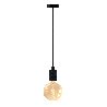 Calex | Péndulo | Aluminio | Negro mate | Modelo de 3 anillos | Cable de 1,5M | Conexión E27