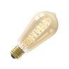 Calex | Filamento LED | Casquillo grande E27 | Rústico ST64 | Oro | 5.5W