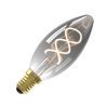 Calex | Filamento LED | Pequeña casquillo E14 | Vela B35 | Titanio | 4W