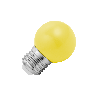 Lighto | Lámpara LED | Casquillo grande E27 | Amarillo | Lámpara de bola | 45mm | 1.5W | Regulable | Apto para cable de pantalla de lámpara
