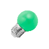 Lighto | Lámpara LED | Casquillo grande E27 | Verde | Lámpara de bola | 45mm | 1.5W | Regulable | Apta para cable de pantalla