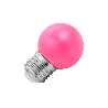 Lighto | Bombilla LED | Casquillo grande E27 | Rosa | Lámpara de bola | 45mm | 1.5W | Regulable | Apta para cable de pantalla