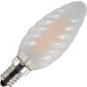 SPL | Bombilla LED tipo vela girado | Pequeña casquillo E14 | 4W Regulable