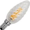 SPL | Bombilla LED tipo vela girada | Pequeña casquillo E14 Regulable | 4W (sustituye a 25W)