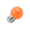Lighto | Lámpara LED | Casquillo grande E27 | Lámpara de bola | Naranja | 45mm | 1W