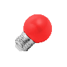 Lighto | Lámpara LED | Casquillo grande E27 | Lámpara de bola | Rojo | 45mm | 1W