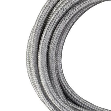 Bailey cable textil 2 hilos plata metalizado 3 m