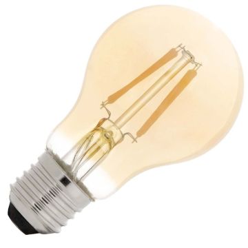 Bailey | Lámpara Sensor LED Día/Noche | Casquillo grande E27 | 4W (sustituye 40W) Oro
