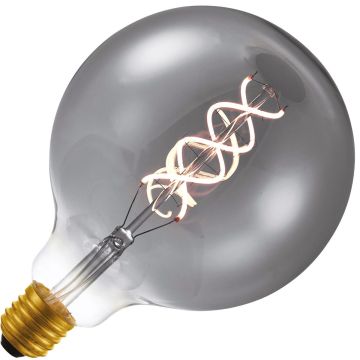 Lighto | Filamento LED | Enchufe grande E27 | Globelamp | Negro | 125mm | 5W