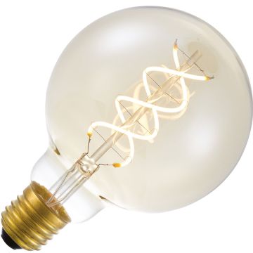 Lighto | Filamento LED | Enchufe grande E27 | Globelamp | Oro | 95mm | 5W