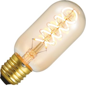 Lighto | Filamento LED | Empalme grande E27 | Lámpara tubo | Oro | 45mm | 5W