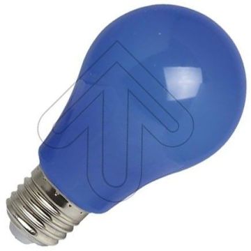 EGB | Bombilla LED | Empalme grande E27 | Bombilla estándar | Azul | 60mm | 3W