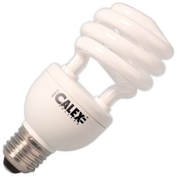 Calex | Bombilla bajo consumo | Empalme grande E27 | Bombilla espiral | 53mm | 15W