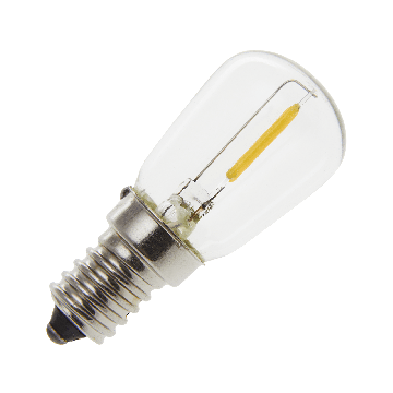 Lighto | Filamento LED | Empalme pequeño E14 | Lámpara de tubo | Brillante | 26mm | 1W