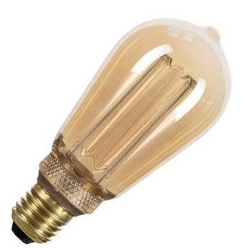 Bailey | Bombilla LED | Casquillo grande E27 | Bombilla Edison | Oro | 64mm | 4W