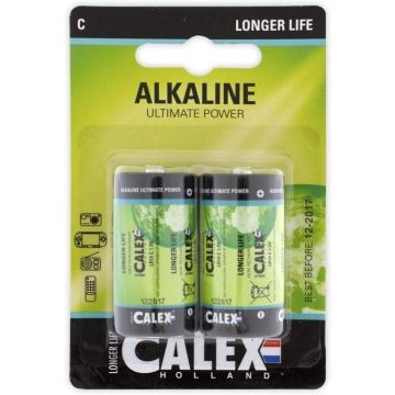 Pilas alcalinas Calex babycell C/LR14 2 unidades