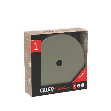 Calex | Metalen plafondplaat | Ø100mm | 1 gat | Mat Brons