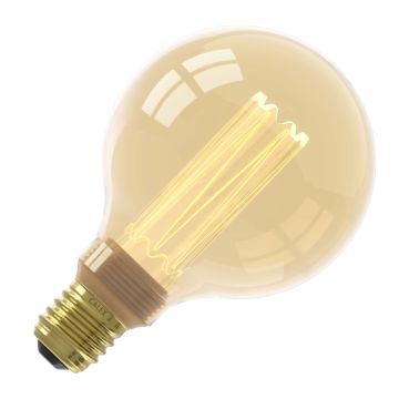 Calex | Filamento LED | Casquillo grande E27 | Globo G95 | Oro | 3,5W