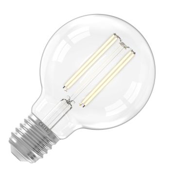 Calex | LED filamento | Casquillo grande E27 | G80 Globo | Transparente | 3.5W