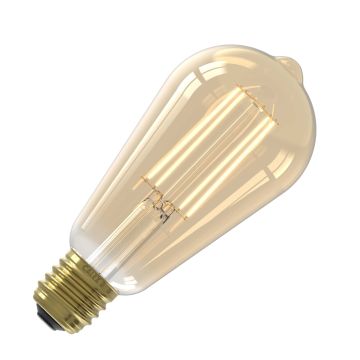 Calex | Filamento LED | Casquillo grande E27 | ST64 Rustic | Oro | 3.5W