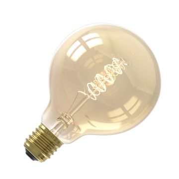 Calex | Filamento LED | Casquillo grande E27 | Globo | G95 | Oro | 5.5W