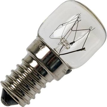 Bombilla | Empalme pequeño E14 | Lámpara de tubo | Transparente | 22mm | 15W
